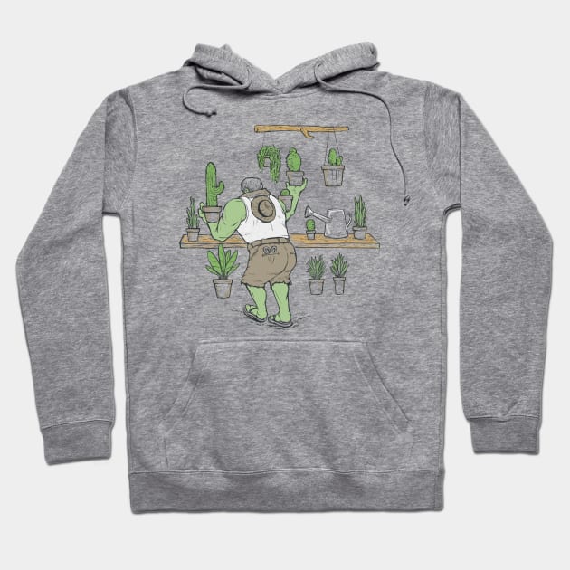 Dr Greenery Plantdad Hoodie by Chewbarber